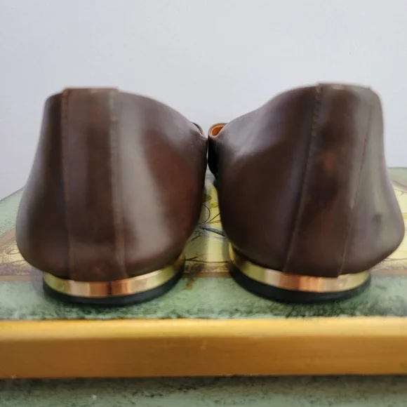 Givenchy Dark Brown Leather Loafers - Picture 3 of 10